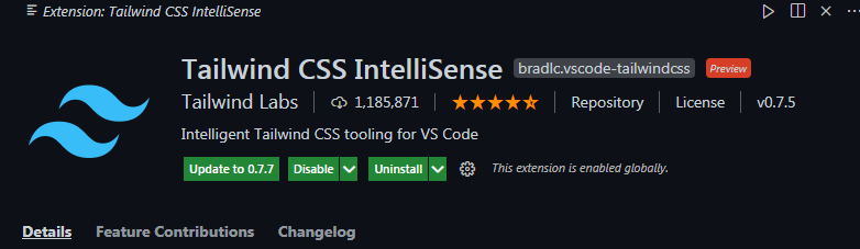 Tailwind CSS VSCode Plugin
